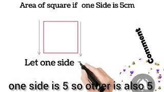 Area of square | square find area | Math easy | Math trick #viralshorts #area  #trickymathmaster