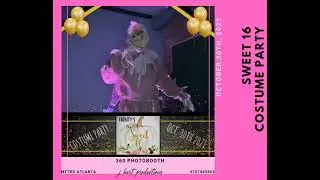 360 photobooth sweet 16 event