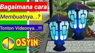 DIY cara bikin lampu taman dari paralon