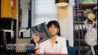 Louis Vuitton Sac Plat Mini in Eclipse Monogram