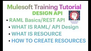 P1-S19.1|#mulesoft Tutorial for Beginners| Design API|How to create API spec in Mule|What is RAML