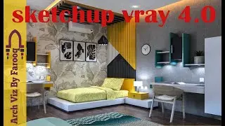 sketch up vray 4.0 Bed room render setting