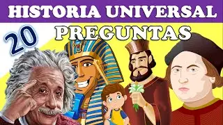 👨‍🎓20 PREGUNTAS DE HISTORIA UNIVERSAL | NIVEL INTERMEDIO | ¿CUÁNTO SABES DE HISTORIA?🔴🔵📜⏰  @JAIMECC