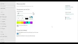 How to change color of Mouse Pointer | Mouse pointer color change 