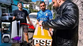 ENTREGUEI PESSOALMENTE o PS5 para o GANHADOR do SORTEIO!