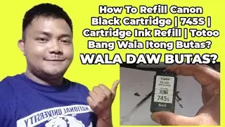 How To Refill Canon Black Cartridge | 745S | Cartridge Ink Refill | 