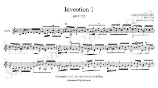 Bach : Invention 1, BWV 772 - Guitar