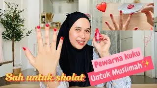Review dan tutorial cat kuku halal Inai kuku/henna Kutek Muslimah