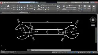 AutoCAD Tutorial - How to make Wrench