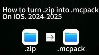 How to turn .zip into .mcpack on iOS (2024-2025)