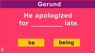 ESL Test - Gerund | English as a second Language | ESL grammar quiz for ESL students