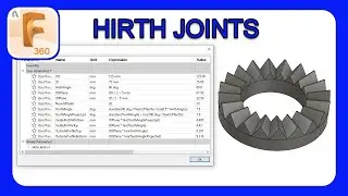 Parameter Based Hirth Joint in Fusion 360 | DOWNLOAD | How To Design A Hirth Joint 
