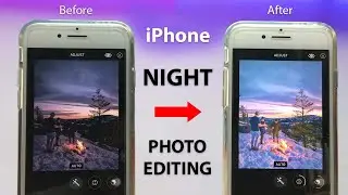 iPhone Night Photo Editing🔥🔥 - With Color Grading - iPhone Editing Tips