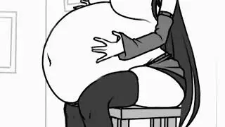 Overstuffed Digestion (Vore Animation w/ Belly Noises)