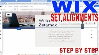 ✅  How To Set Alignments On Wix 🔴
