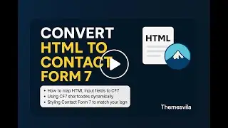 How to Convert HTML Form to Contact Form 7