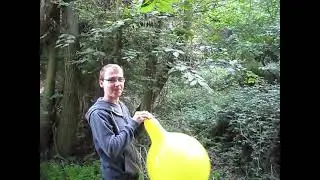 Cattex 19 inch Yellow balloon blow to pop btp b2p