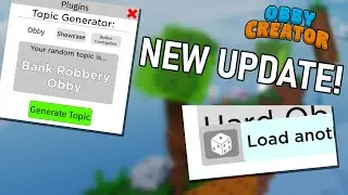 How to: Topic Generator + Random Obby Button | Obby Creator