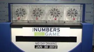 Midday Numbers Game Drawing: Monday, January 30, 2012