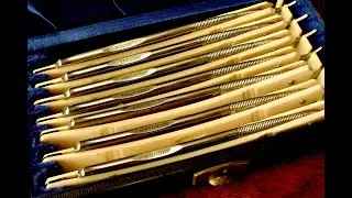 7 day set of Gold Schulze #straightrazors. Shave testing Razors 1 and 2.