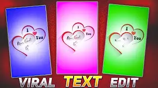 4K+ Full Screen Heart Text Animation alight motion🔥Hindi |Status video editing |Vinit sah
