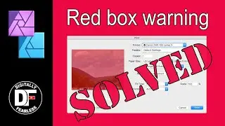 Red Box when printing SOLVED! - Affinity Photo tutorial.  Also works in Affinity Designer