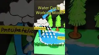 How to make water cycle working model 3d #shortvideo #shortsfeed #shorts #short #scienceproject