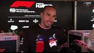 Lewis Hamilton P5 media pen interview Spanish GP