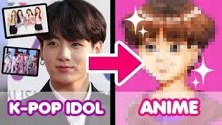 ☆ DRAWING K-POP IDOLS AS ANIME CHARACTERS || BTS || BLACK PINK ☆