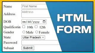 Html Form Tutorial | Form in Html in Notepad | How to make html form.