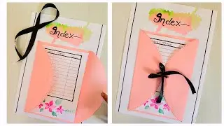How to make index page/ Index design for project / How to make index in project file/ School project