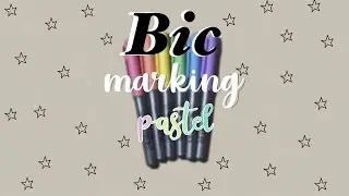 Review + Swatch || Bic Marking 6 Pastel