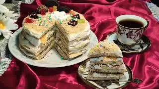 ТОРТ НА СКОВОРОДЕ/ЛЕГКО И ПРОСТО 🎂.CAKE IN A FAN / EASY AND SIMPLE 🎂.