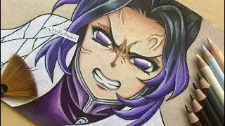Drawing Demon Slayer Characters (TIKTOK ANIME ART) *audio by MrBallen*