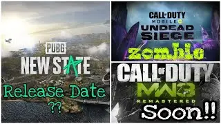 PUBG New State Release Date😱,COD Mobile Zombie🧟‍♂️,COD MW3 Remastered!!,Free Games🤑[Gaming News #01]