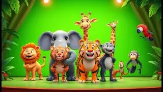 Animal green screen|| Animals running green screen Cartoon