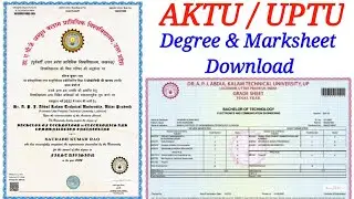 Aktu degree download kaise kare | how to #download degree | #digilocker | college #degree download