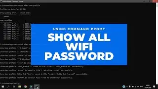 How to find all wifi password using command prompt | Only 2 Commands | Windows 10/8/7
