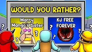 We played WOULD YOU RATHER in The Strongest Battlegrounds