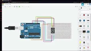 Tinkercad 7 segment yukarı aşağı sayım