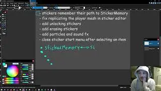 Wrapping up and bugfixing placing stickers - godot gamedev