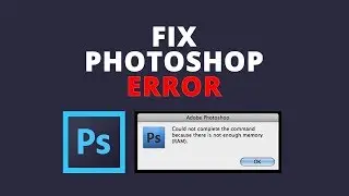 Adobe: How To Fix Photoshop Out of Memory Error (bangla)