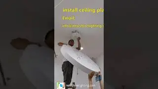 LED moon lights installation