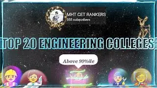 Top 20 college of engineering, Maharashtra above 90 %ile#mhtcet #coep