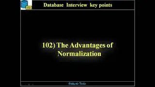 DB102. Normalization - Advantages
