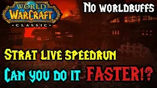 WOW Classic - Speedrun Stratholme Live - No worldbuffs!