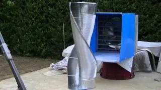 TURBINA EOLICA VERTICALE PROFILO SAVONIUS / VERTICAL WIND TURBINE PROFILE SAVONIUS
