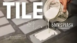 DIY Kitchen Backsplash! Using Concrete To MAKE THE TILE! Zellige Style!