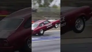 BBC CAMARO WATCHES SBC VEGA FLY BY! #shorts #automobile #dragrace #wheelie #vega