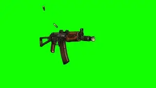 AKS-74U Kalashnikov green screen 2